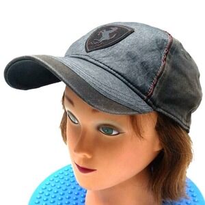 PUMA Scuderia Ferrari Cap Lifestyle Logo Black Hat, Size S‎ - M Lined